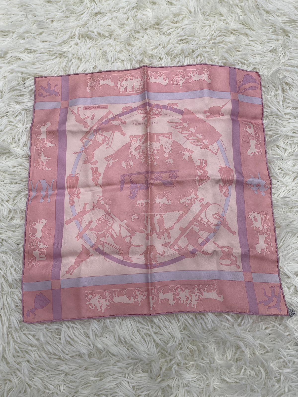 Hermes Pink Scarves A-18044
