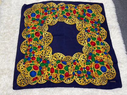 Chanel Navy Scarves A-18069