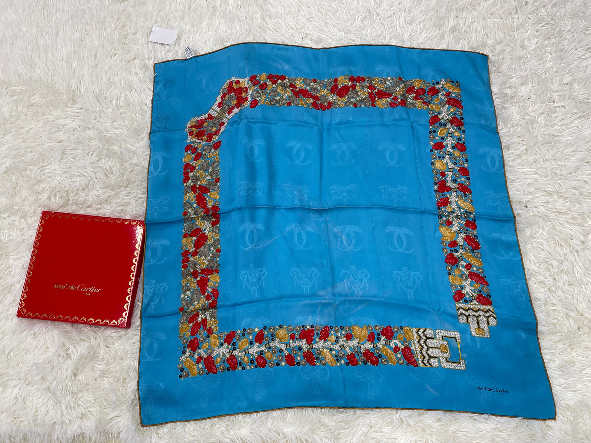 Cartier Blue Scarves A-18075