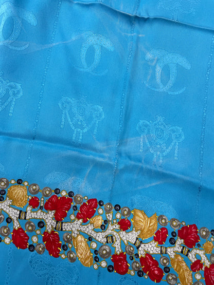 Cartier Blue Scarves A-18075
