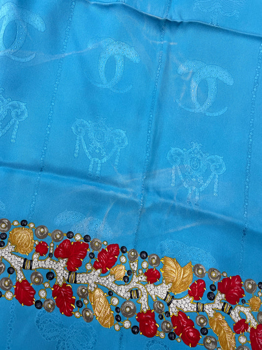 Cartier Blue Scarves A-18075