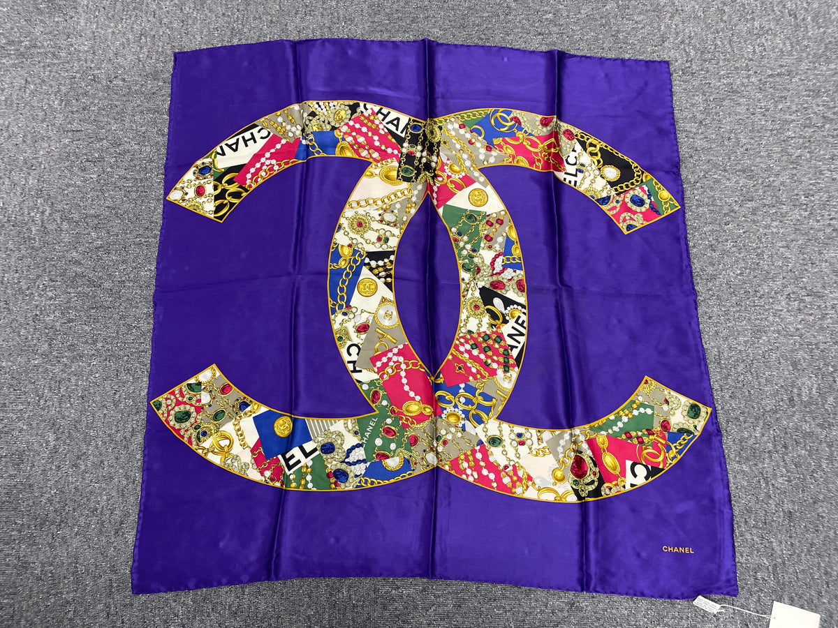 Chanel Purple Scarves A-18206
