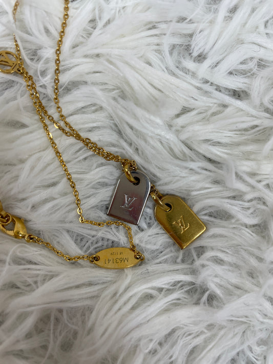 Louis Vuitton Silver Necklaces A-18220