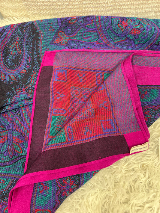 Saint Laurent Blue Scarves A-18228