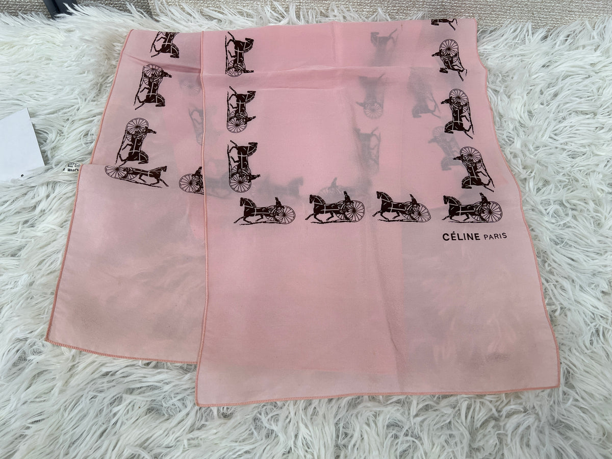 Celine Pink Scarves A-18235