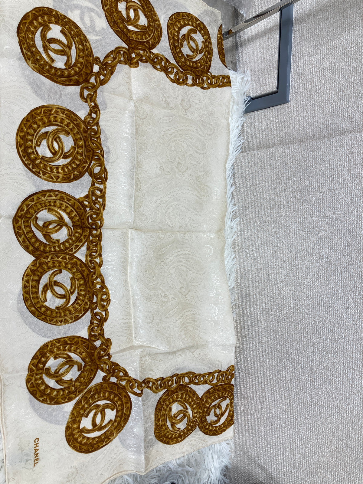 Chanel White Scarves A-18278