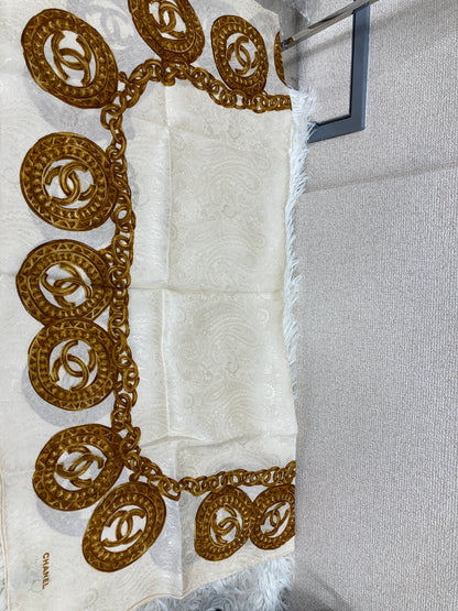 Chanel White Scarves A-18278