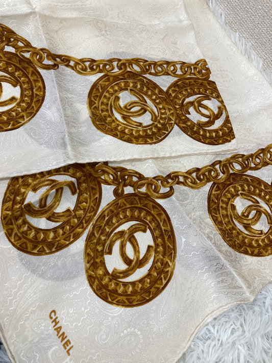 Chanel White Scarves A-18278