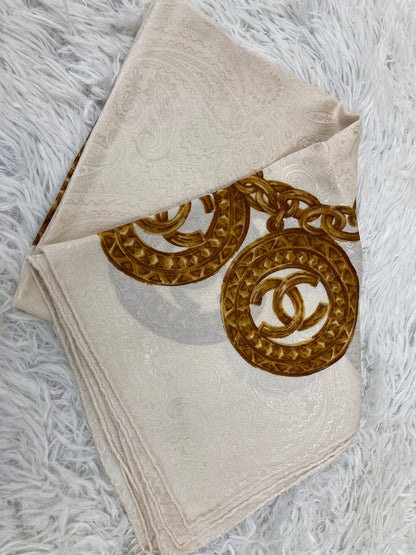 Chanel White Scarves A-18278