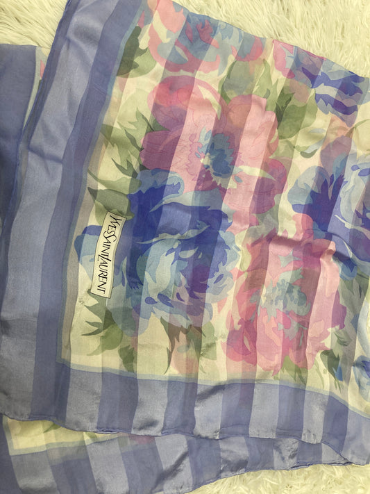 Saint Laurent Blue Scarves A-18279