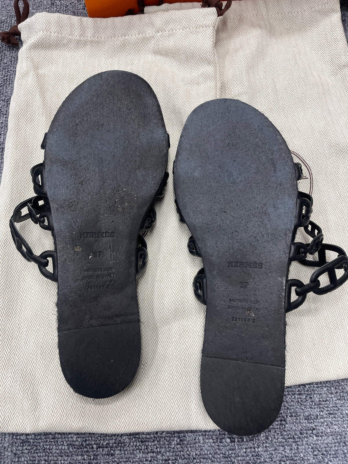 Hermes Black Shoes A-18280