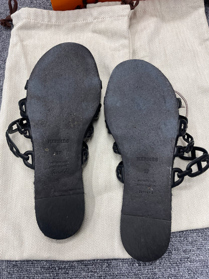 Hermes Black Shoes A-18280