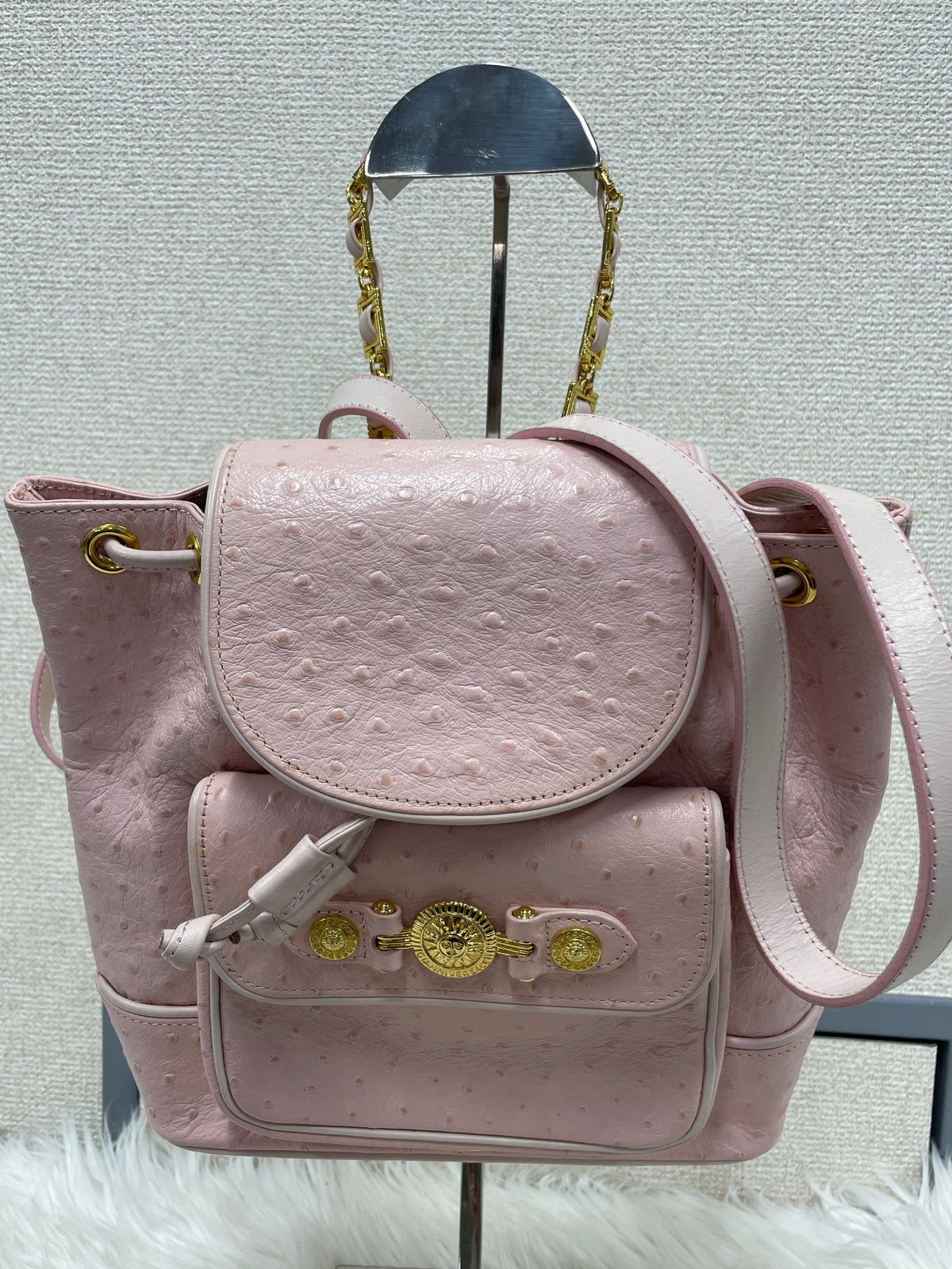 Versace Pink Backpacks A-18287
