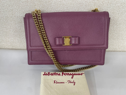 Ferragamo Purple Shoulder Bags A-18337