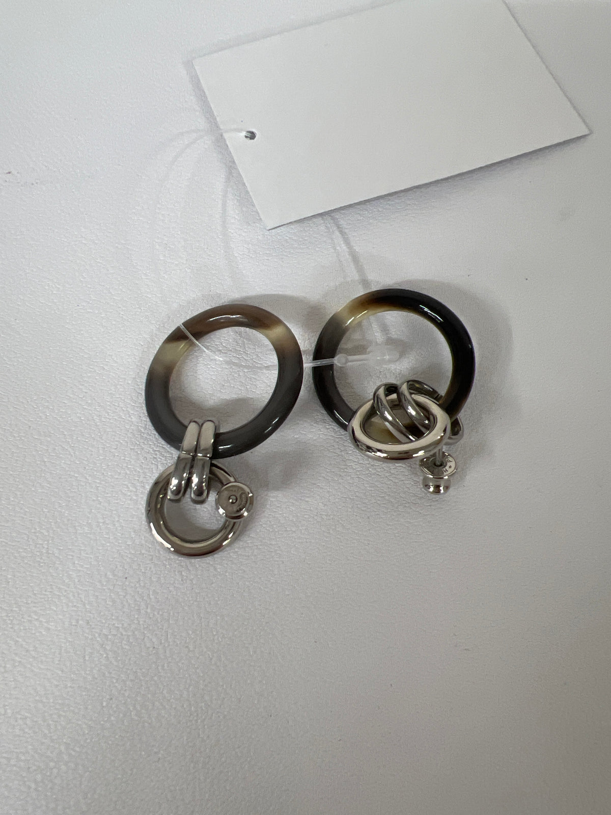 Hermes Brown Earrings A-18357
