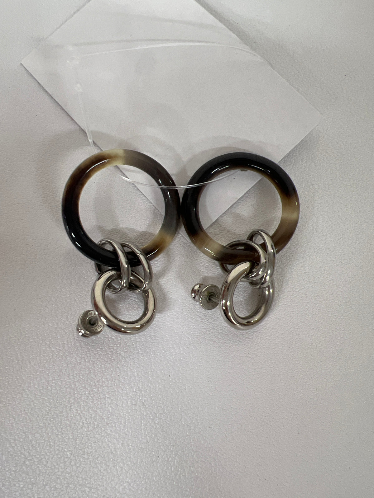 Hermes Brown Earrings A-18357