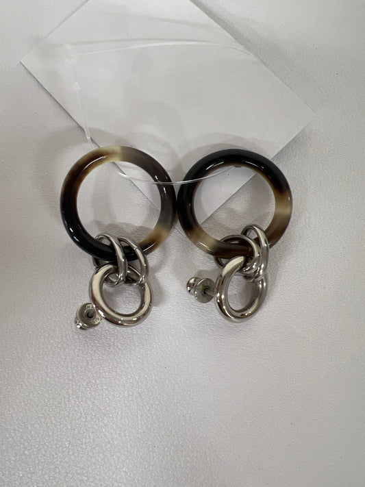 Hermes Brown Earrings A-18357