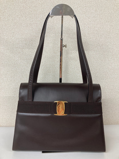 Ferragamo Brown Shoulder Bags A-18505