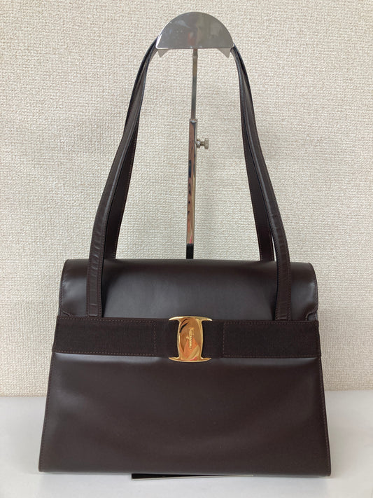 Ferragamo Brown Shoulder Bags A-18505