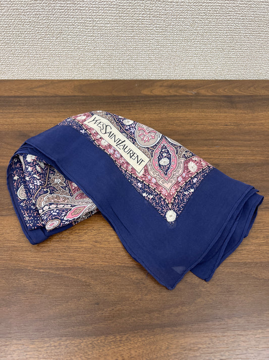 Saint Laurent Blue Scarves A-18537