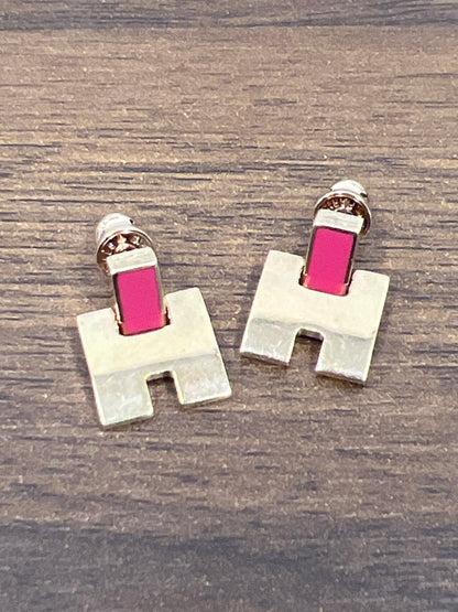 Hermes Gold Earrings A-18558