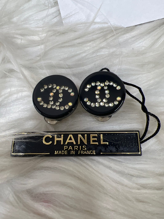 Chanel Black Earrings A-18583