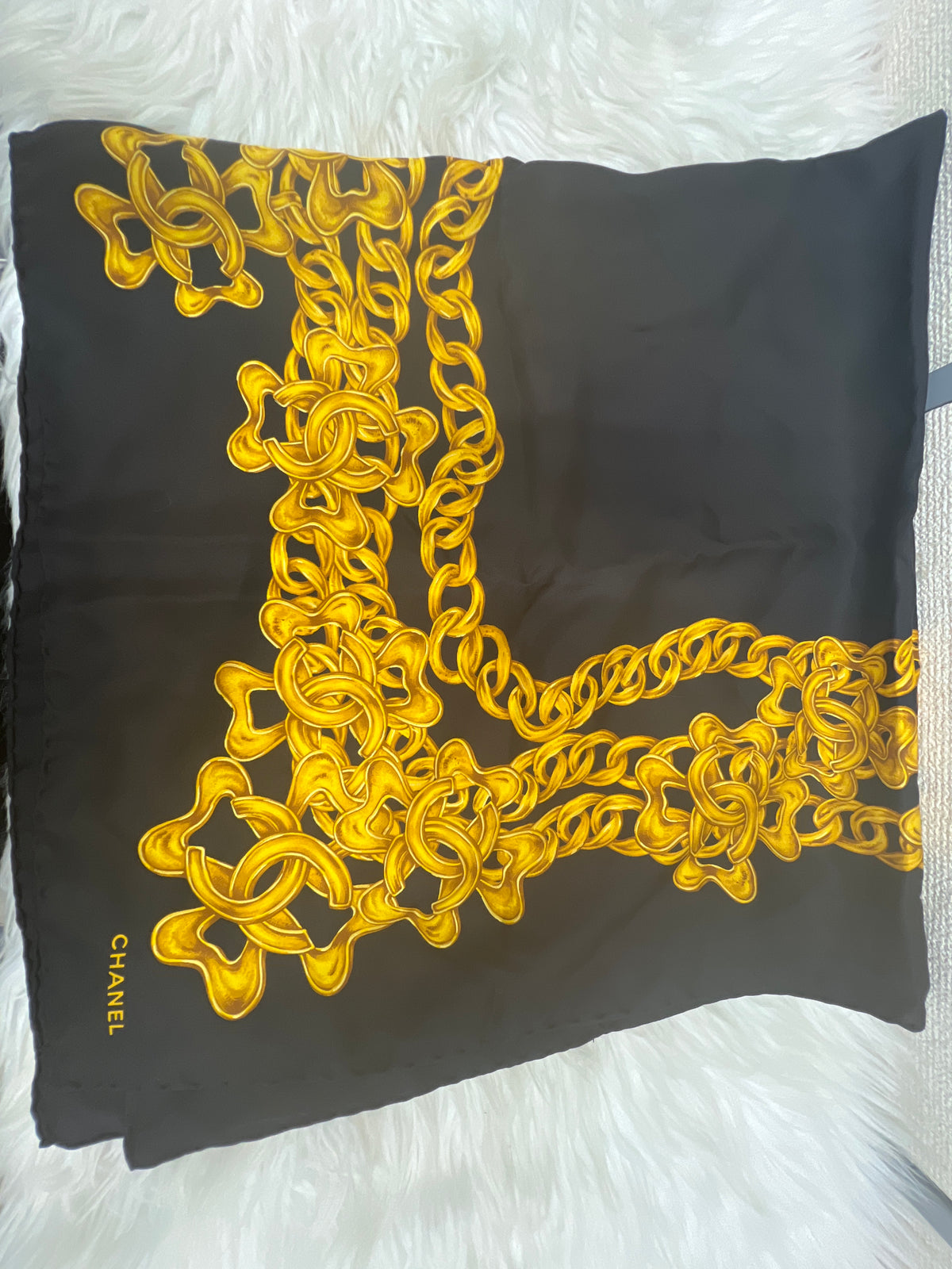 Chanel Navy Scarves A-18628