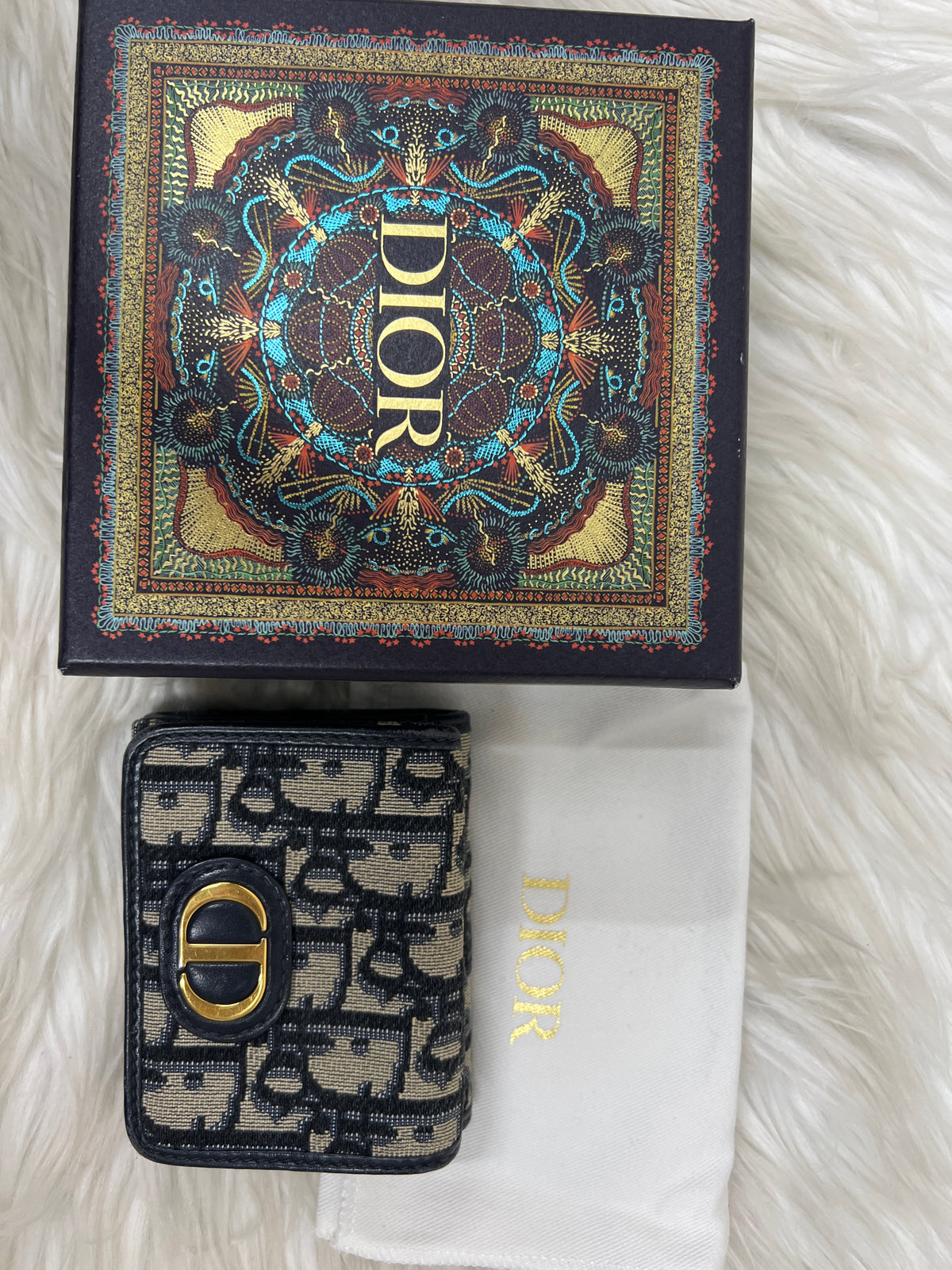 Dior Navy Wallets A-18648