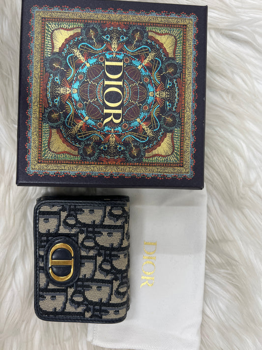 Dior Navy Wallets A-18648