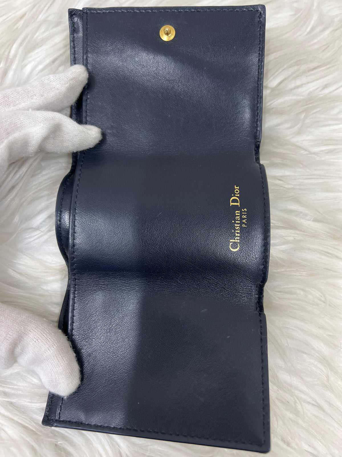 Dior Navy Wallets A-18648