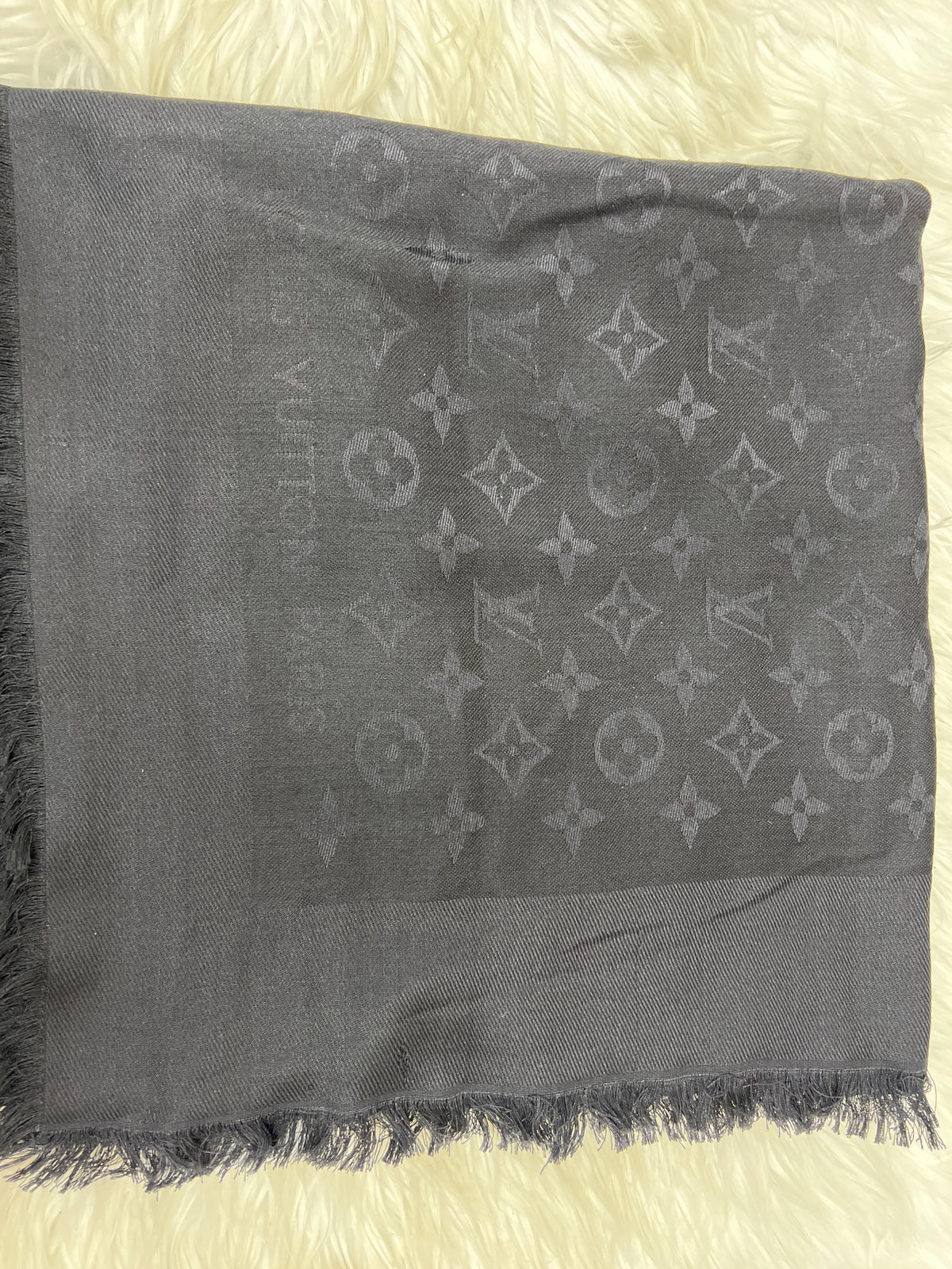 Louis Vuitton Black Scarves A-18653