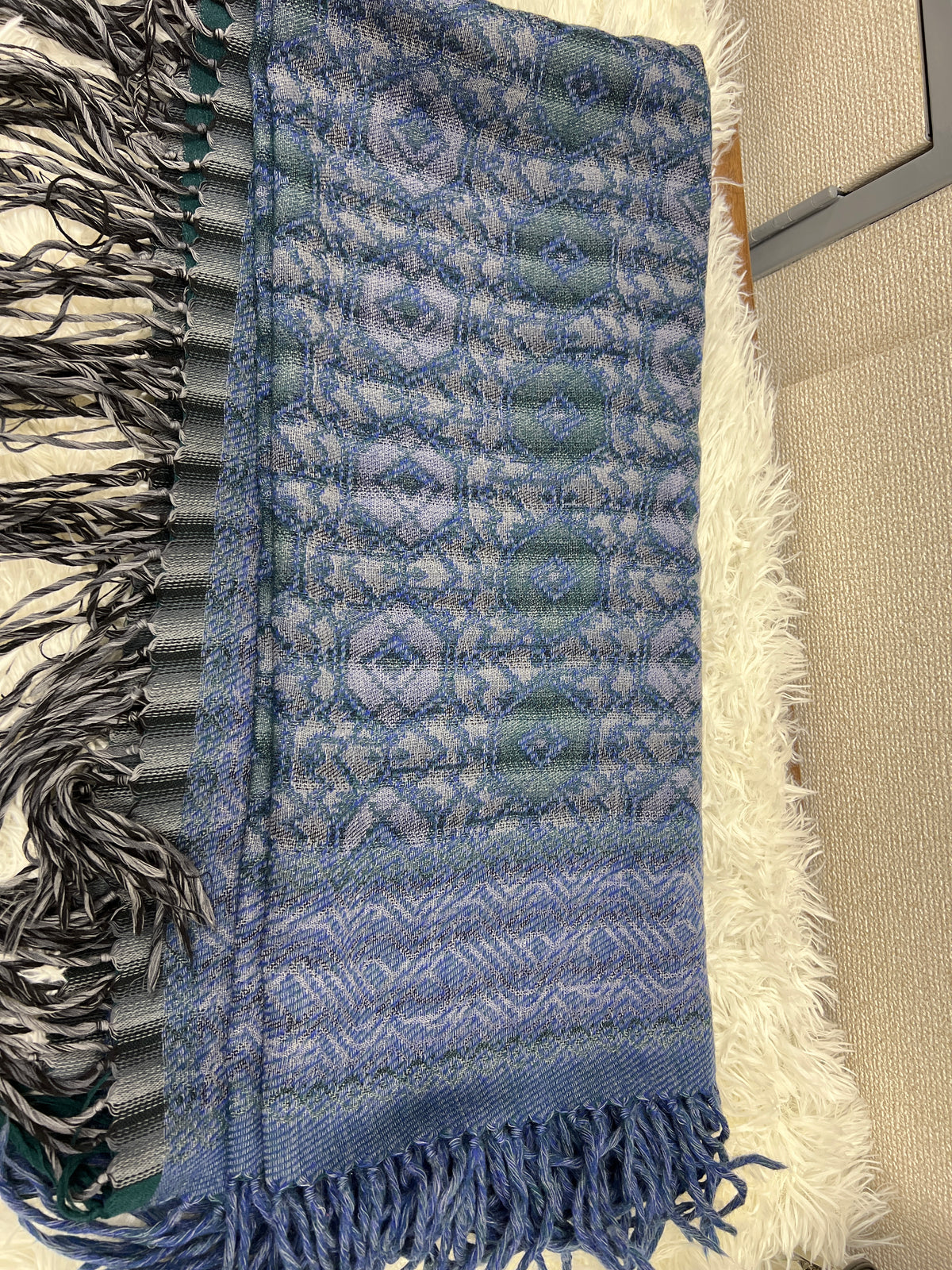 Saint Laurent Blue Scarves A-18711