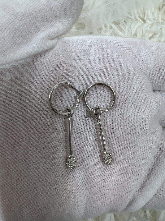 Gucci Silver Earrings A-18792