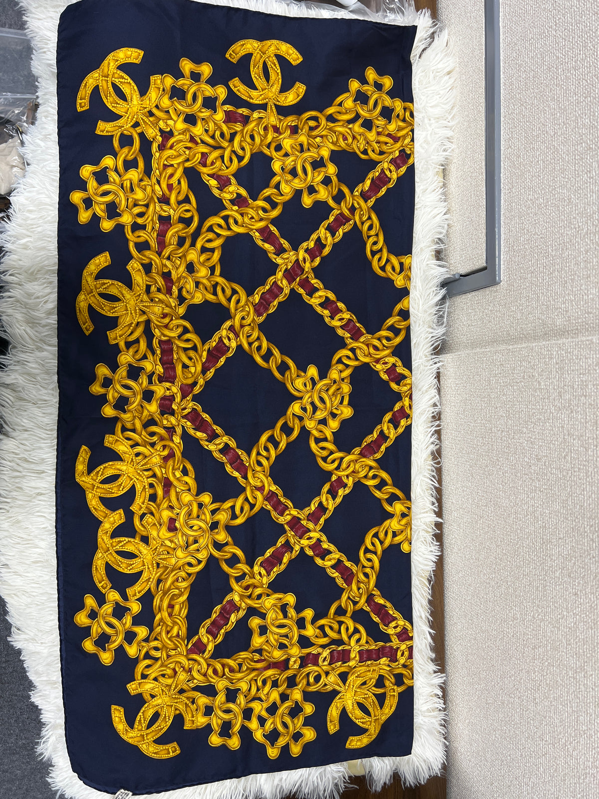 Chanel Navy Scarves A-18810