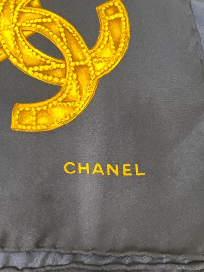 Chanel Navy Scarves A-18810