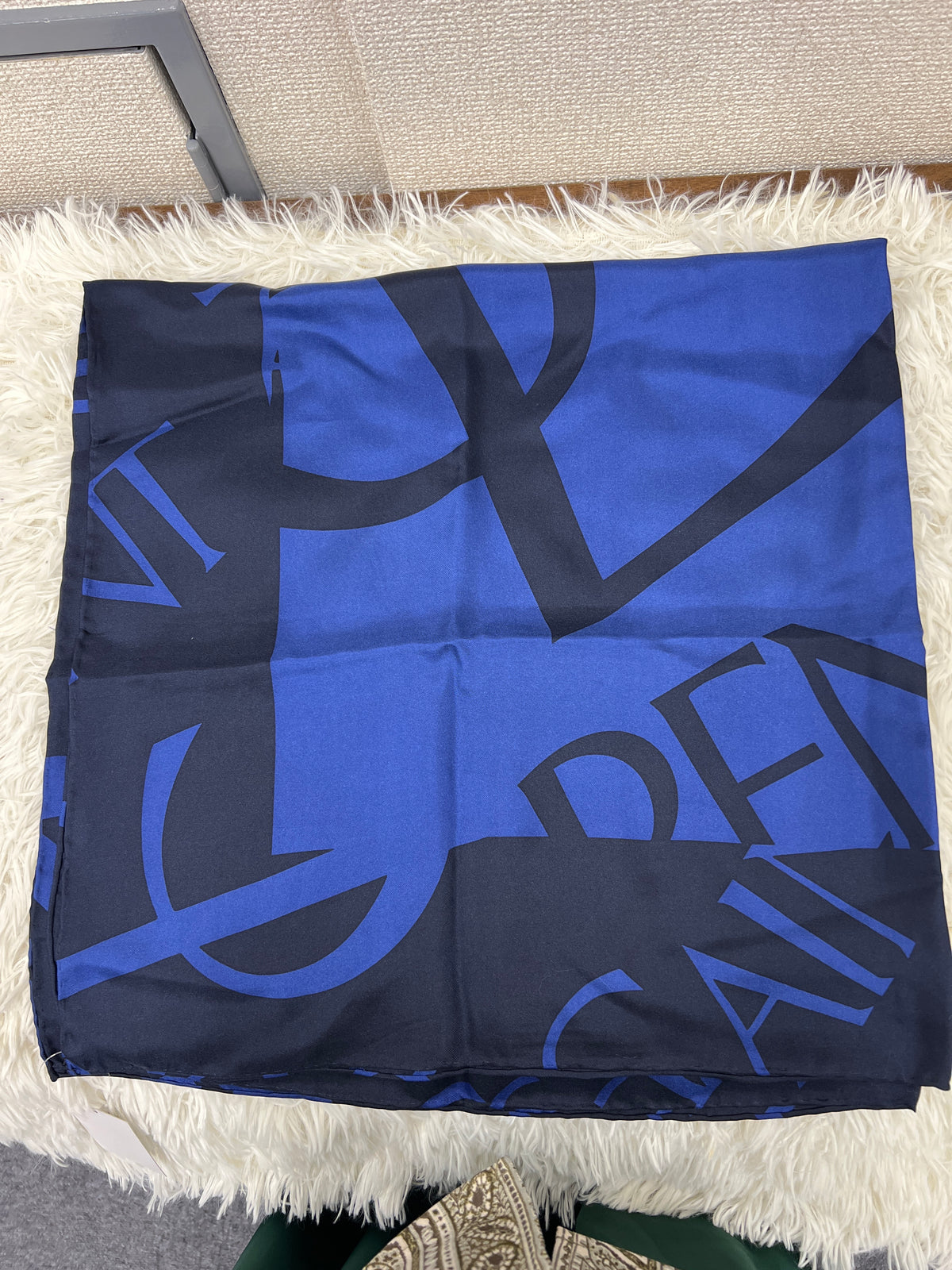 Saint Laurent Blue Scarves A-18814