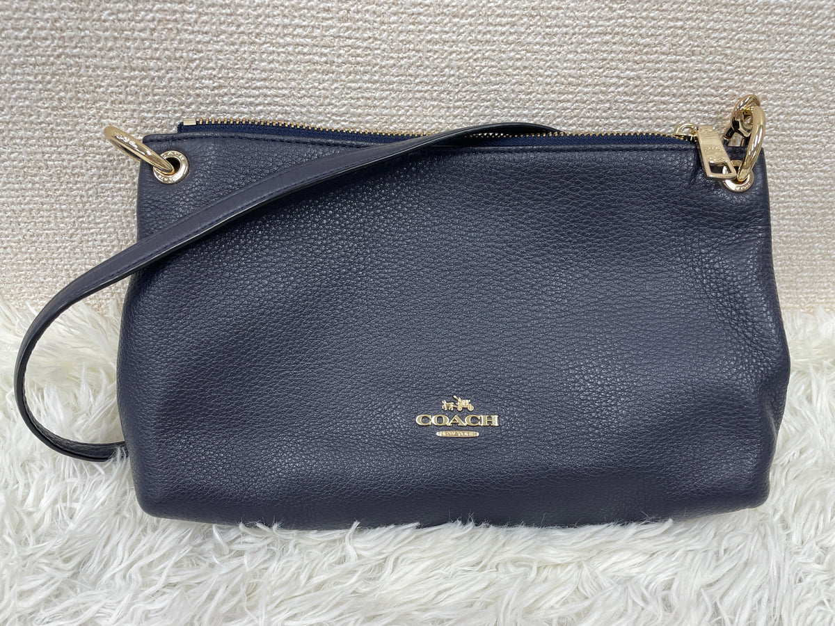 Coach Navy Shoulder Bags A-18947