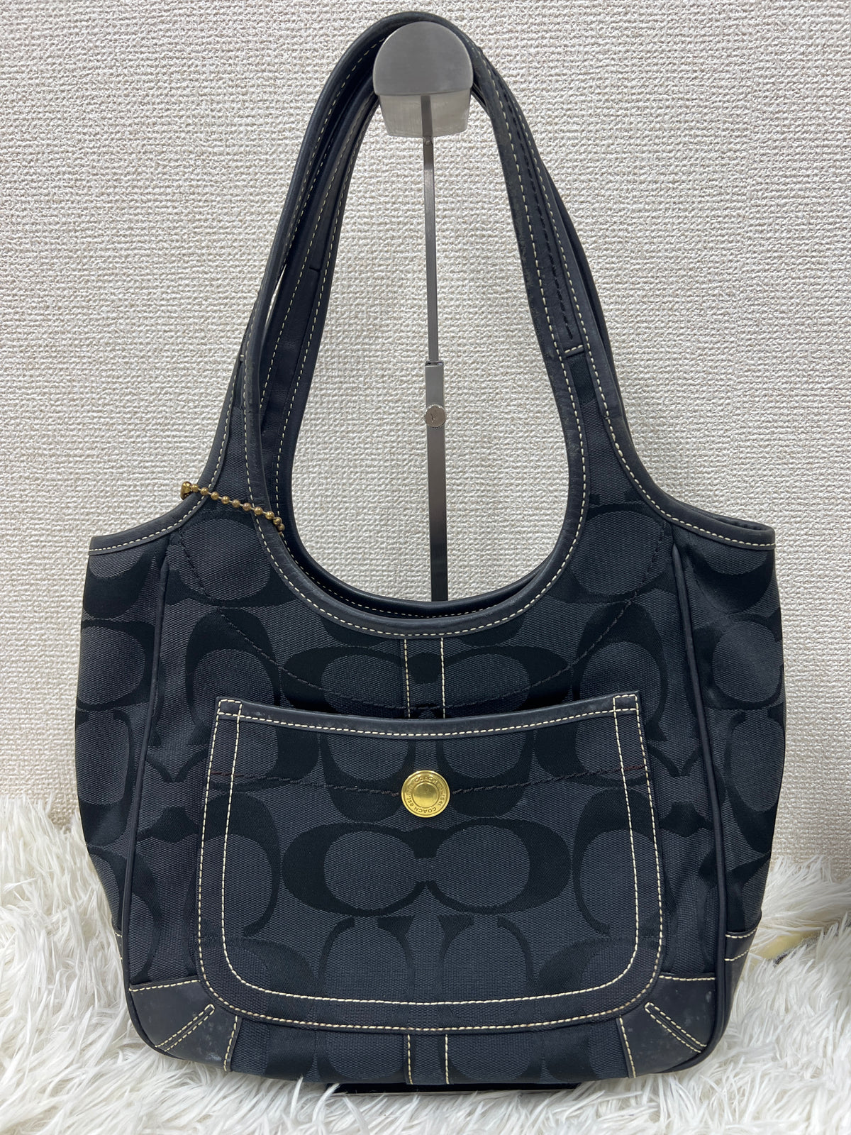 Coach Navy Tote Bags A-18976