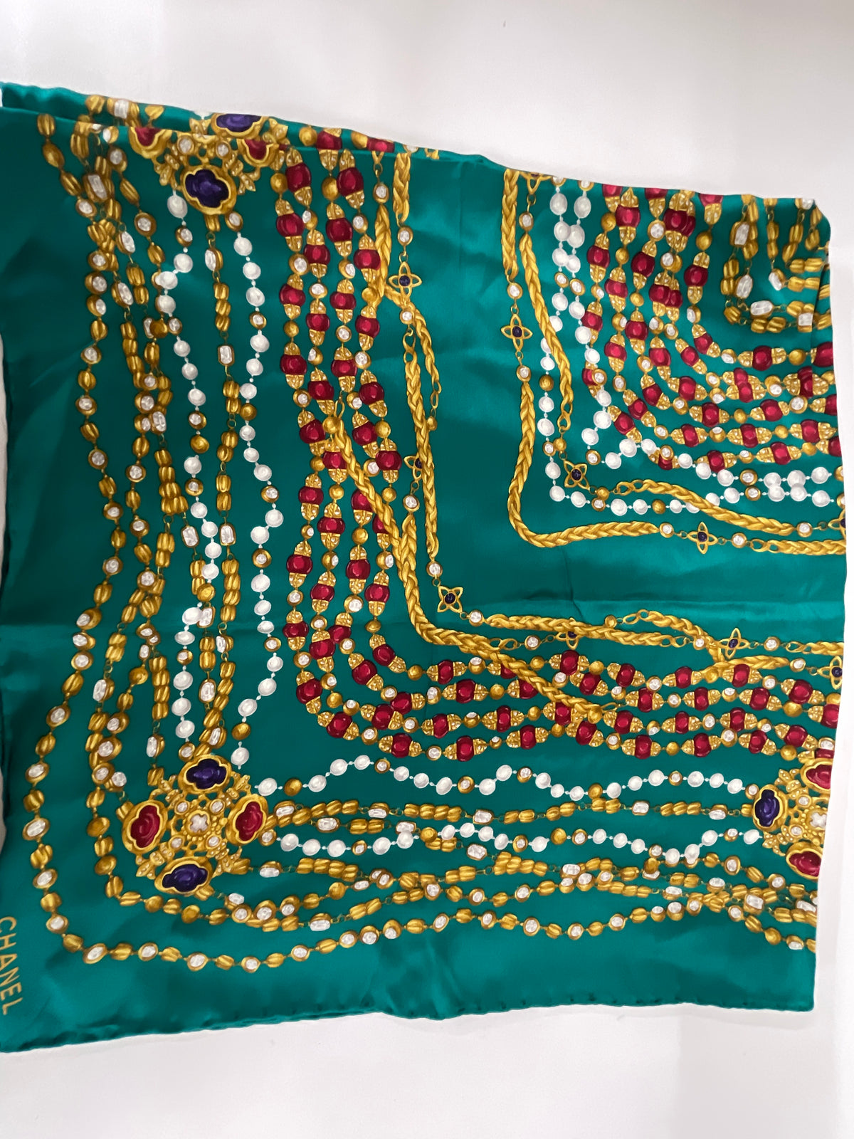 Chanel Green Scarves A-18989