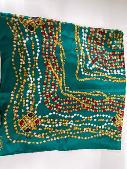 Chanel Green Scarves A-18989