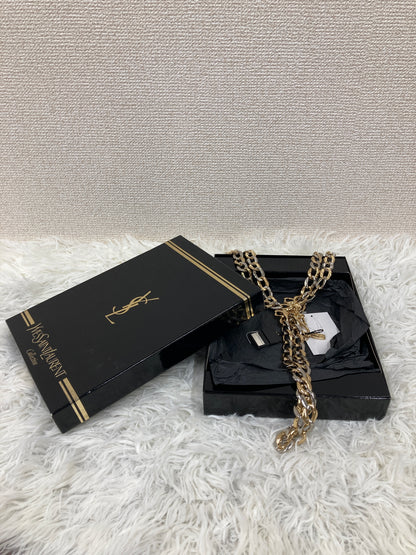 Saint Laurent Gold Necklaces A-19023