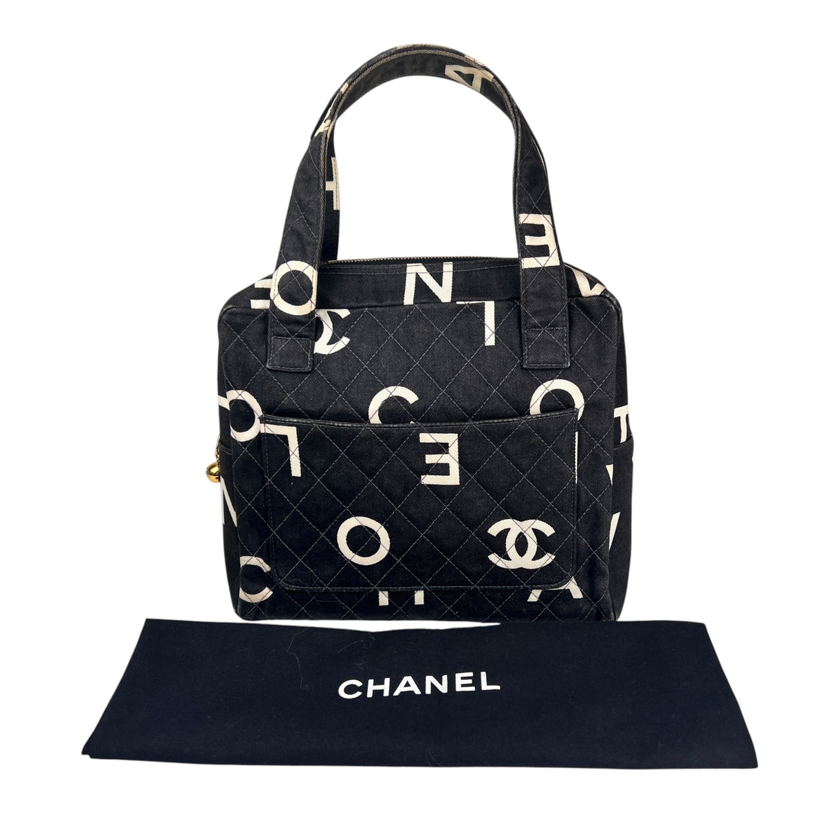 Chanel Black Handle Bags A-19035