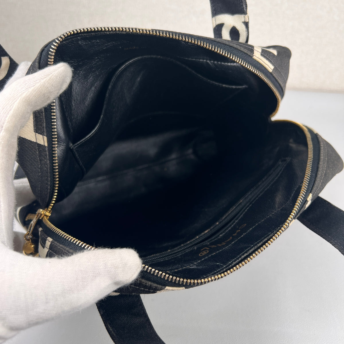 Chanel Black Handle Bags A-19035
