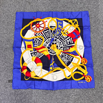 Celine Blue Scarves A-19079