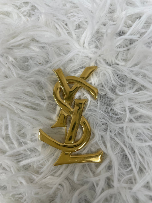 Saint Laurent Gold Brooches A-19148