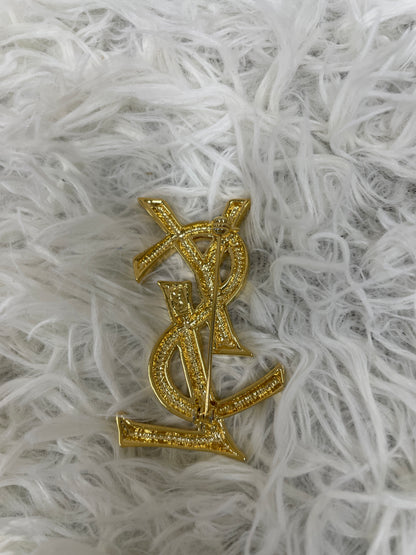 Saint Laurent Gold Brooches A-19148