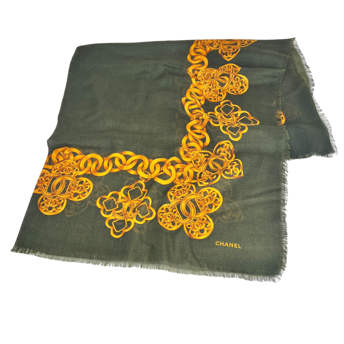 Chanel Gray Scarves A-19160