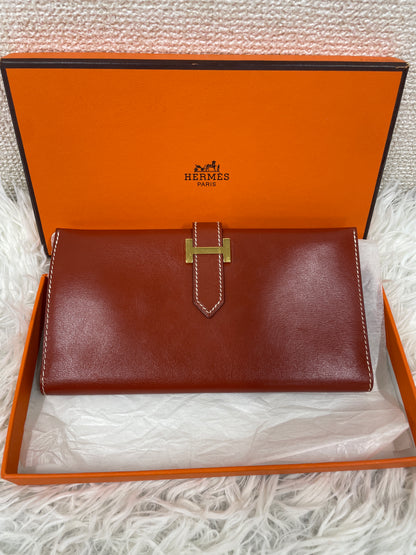 Hermes Brown Wallets A-19163