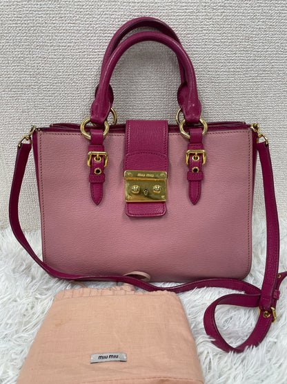 Miu Miu Pink Handle Bags A-19203