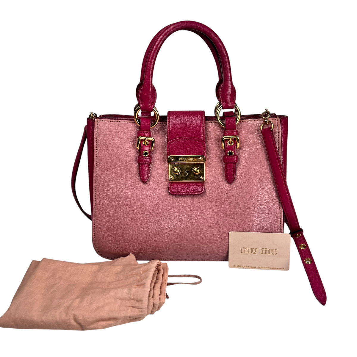 Miu Miu Pink Handle Bags A-19203